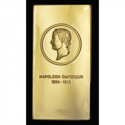 Napoléon Empereur - Lingot doré or fin 24 carats