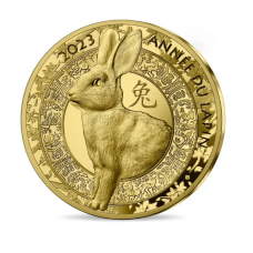 Monnaie de Paris 2023 - 50€ OR 1/4 Oz BE - Année du Lapin