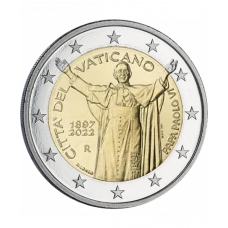 Vatican 2022 – 2 euros commémorative BU « Pape Paul VI » 