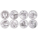 Série Coupe du monde de football 1998 : 8 Monnaies 10 Francs Argent 