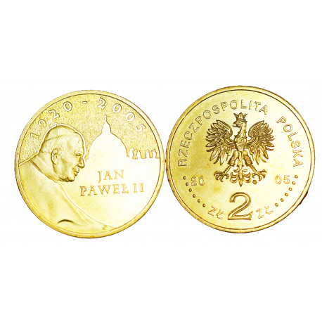 Vatican Pape Jean Paul II - 2 Zlote 2005