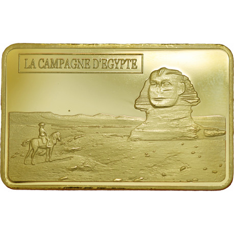 Napoléon 1er - Sphinx - Lingot doré or fin 24 carats