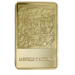 Napoléon 1er - Austerlitz - Lingot doré or fin 24 carats
