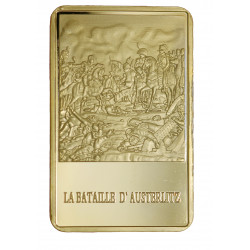 Napoléon 1er - Austerlitz - Lingot doré or fin 24 carats