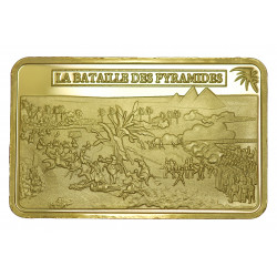 Napoléon 1er - Pyramides - Lingot doré or fin 24 carats