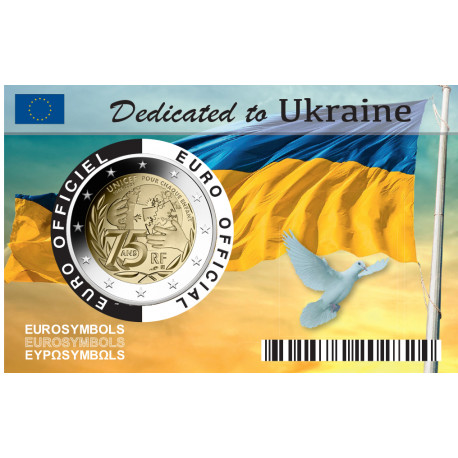 2022- 3 x COINCARDS UKRAINE -Collection complète - 2 euros commémorative