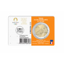 France 2022 - 2 euro commémorative -  coincard "Jaune" "PARIS 2024"3/5
