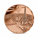 France 2022 -PARIS 2024 JO - 1/4€ "Cyclisme"