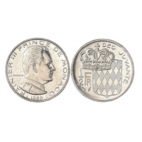 Monaco Rainier III - 1/2 Franc