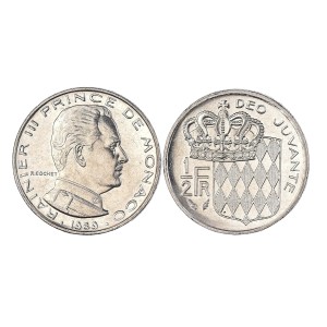 Monaco Rainier III - 1/2 Franc