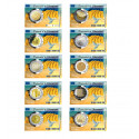 FRANCE 2022 - 10 x COINCARDS UKRAINE -Collection complète - 2 euros commémoratives