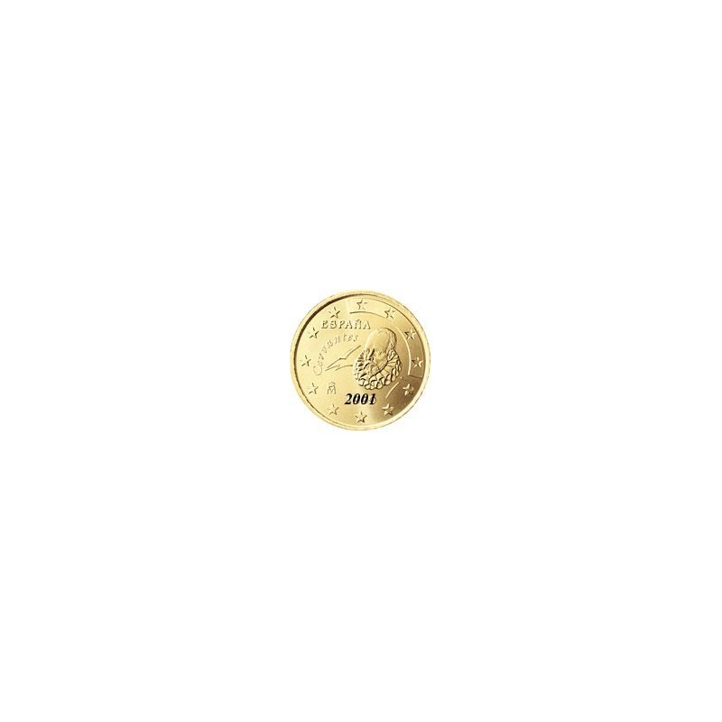 Pièce 50 Centimes Espagne Cervantes 2001 Valeur