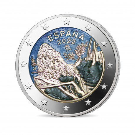 Espagne 2022 Parc national - 2 euro commémorative en couleur