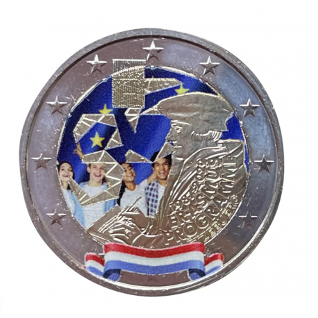 Luxembourg 2022 Erasmus - 2 euro commémorative en couleur