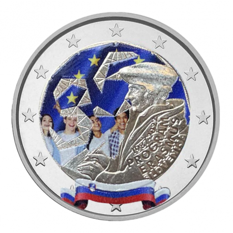 Slovénie 2022 Erasmus - 2 euro commémorative en couleur