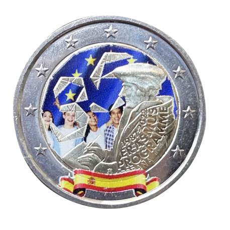 Espagne 2022 Erasmus - 2 euro commémorative en couleur