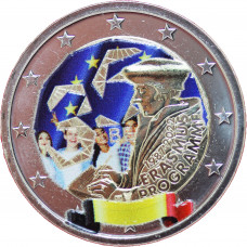 Belgique 2022 Erasmus - 2 euro commémorative en couleur