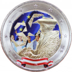 Autriche 2022 Erasmus - 2 euro commémorative en couleur