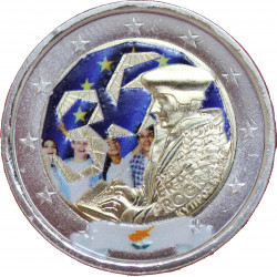Chypre 2022 Erasmus - 2 euro commémorative en couleur