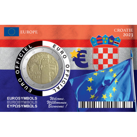 Prévente – 10 Coincards CROATIE 2023 - 2 euros