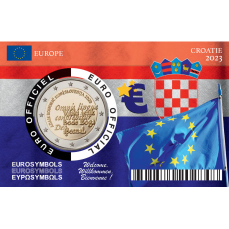 Prévente – 10 Coincards CROATIE 2023 - 2 euros