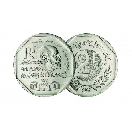 Collection complète 2 francs - Vème république