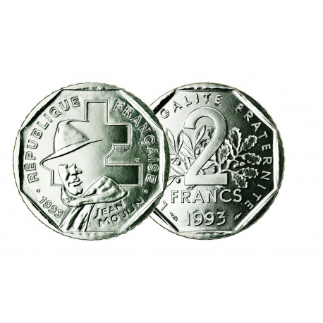 Collection complète 2 francs - Vème république