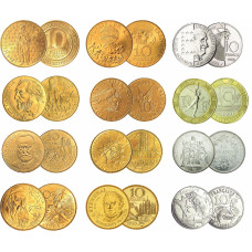 Collection complète 10 francs - Vème république