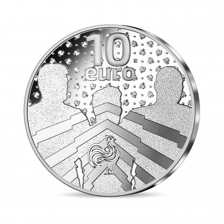Monnaie de Paris 2022 – Coupe du Monde de Rugby 2023 – 10€ ARGENT BE – Le XV de France