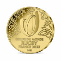Monnaie de Paris 2022 – Coupe du Monde de Rugby 2023 – 50€ OR 1/4 Oz BE – Emblème