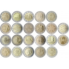 Série complète 2014 - 2 euro commémoratives