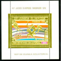 Jeux Olympiques 1976 - Timbre OR - Guinée Equatoriale