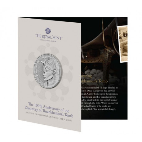 Royal Mint 2022 X Tutankhamun – 5 Pounds Qualité BU