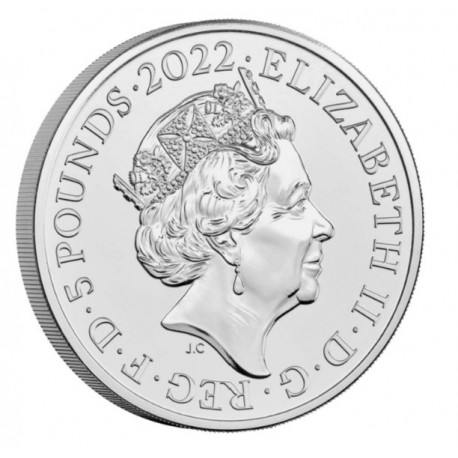 Royal Mint 2022 X Tutankhamun – 5 Pounds Qualité BU