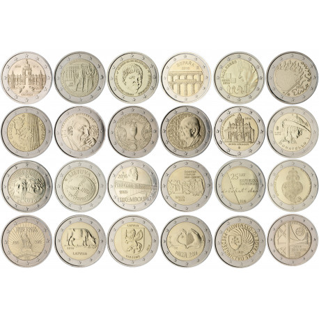 Série complète 2016 - 2 euro commémoratives