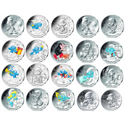 Schtroumpf série complète 2020 - 10 euros argent