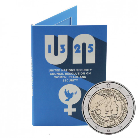 MALTE 2022  qualité BU – 2 euro commémorative en coincard – femmes
