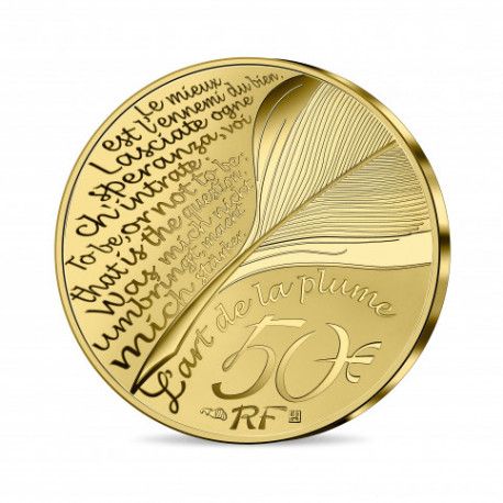 Monnaie de Paris 2022 - 50€ OR 1/4 Oz BE - Shakespeare
