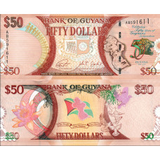 P.41 Guyana - Billet de 50 dollars