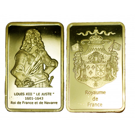 Louis XIII - Lingot doré or 24 carats