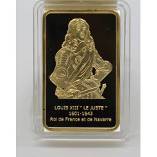 Louis XIII - Lingot doré or 24 carats
