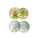 1 Franc Institut de France + dorée à l'or fin 24 carats