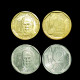 2 Francs Louis PASTEUR + dorée à l'or fin 24 carats