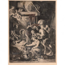 La visitation des bergers" d'après Peter Paul Rubens