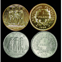 1 Franc Etats généraux + dorée à l'or fin 24 carats