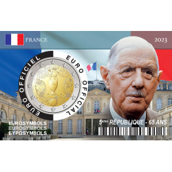 Coincard 5ème République – 2 euros France UEFA