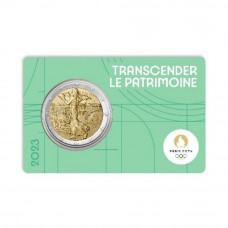 France 2023 - 2 euro commémorative Semeuse – Coincard PARIS 2024 BU  "Verte" 5/5