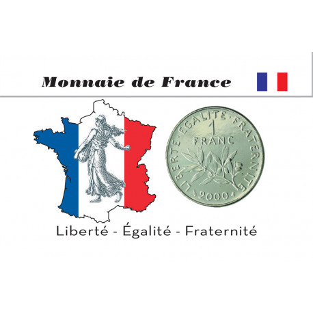 Prévente Coincard Verte France 2023 - 1 Franc Semeuse