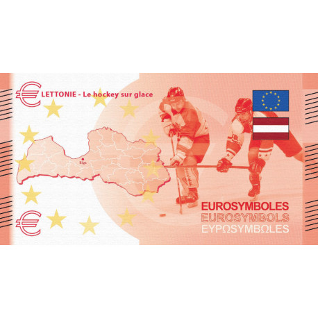 Lettonie - Billet Thématique euro - sports