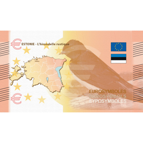 Estonie - Billet Thématique euro - animaux